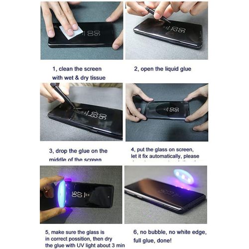 product_image_name-Generic-شاشة حماية عالية الدقة HD من الزجاج السائل المقوى بالأشعة فوق البنفسجية، متوافق مع مستشعر بصمة الإصبع لموبايل ريدمي نوت 15 برو بلس/ شبكة الجيل الخامس 5G شفاف-3