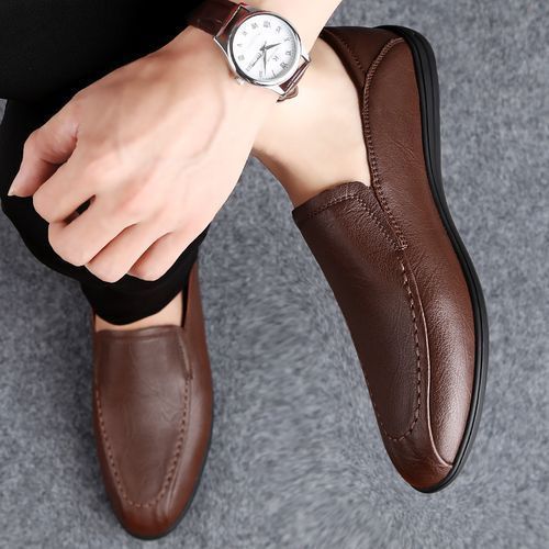 Buy Fashion New Men's Casual Loafers Brown in Egypt