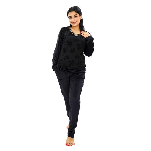 product_image_name-Dadoush-بيجامات شتوية للنساء - قماش مخملي-1