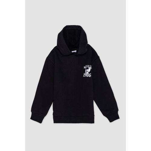 product_image_name-Defacto-Boy Hooded Regular Fit Sweat Shirt - Black-1