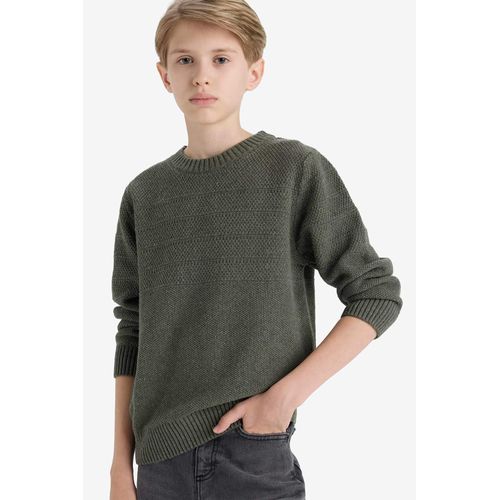 product_image_name-Defacto-بلوفر اولادي تريكو قصة عادية برقبة مستديرة-1