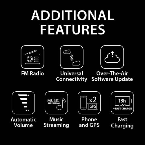 Cardo 2X Bluetooth Headset For Motorcycle Helmet JBL Speakers