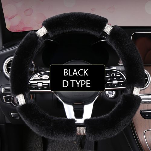 D shape steering top wheel cover bling