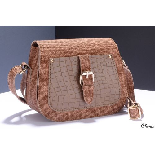 Buy Chance Casual Crossbody Bag - Coffee in Egypt