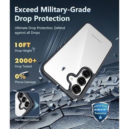 product_image_name-Generic-جراب شفاف من تين تك متوافق مع سامسونج جالاكسي S25، تصميم نحيف مقاوم للصدمات مصنوع من البولي كربونات والسيليكون الناعم، لا يصفر، يوفر حماية كاملة للجهاز، مظهر أنيق-3