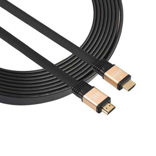 اشتري No Brand 1.5m HDMI 2.0 (4K)  30AWG High Speed 18Gbps Gold Plated Connectors HDMI Male To HDMI Male Flat Cable(Gold) في مصر