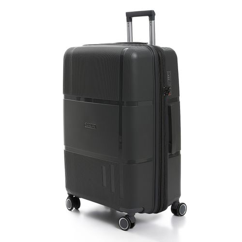 Buy Crossland Grey Trolley Luggage 24 Inch,TSA Lock ,Double Expandable Zipper in Egypt