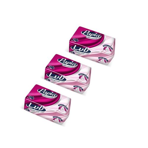 Buy Papia Premium Facial Tissues - 3 Packs - 500 Tissues - 3 Ply in Egypt