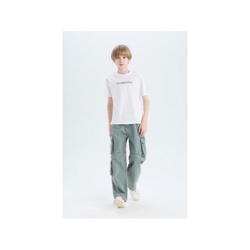 product_image_name-Defacto-Boy Crew Neck Regular Fit Short Sleeve T-Shirt - White-2