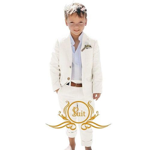 Boy linen suit for wedding clearance