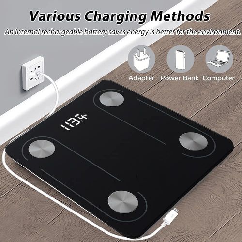 product_image_name-Generic-ميزان الكتروني ذكي لقياس الدهون في الجسم بتقنية البلوتوث بشاشة LED مع تطبيق لتوصيل الاجهزة المحمولة ، 180 كيلوجرام-4
