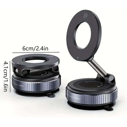 product_image_name-Generic-حامل هاتف مغناطيسي يعمل بالشفط الفراغي K007، حامل هاتف مغناطيسي محمول قابل للدوران 360 درجة، يُثبت على السيارة بواسطة كوب شفط (أسود)-2