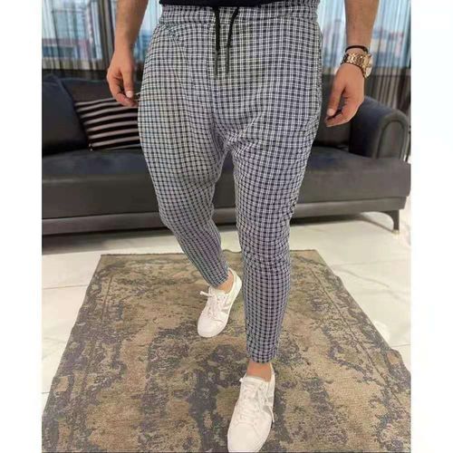 Men's plaid sale pants skinny