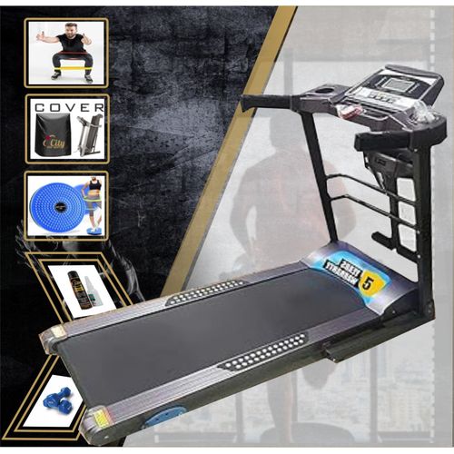 City Star Multifunctional Treadmill With Massage Motor Black And