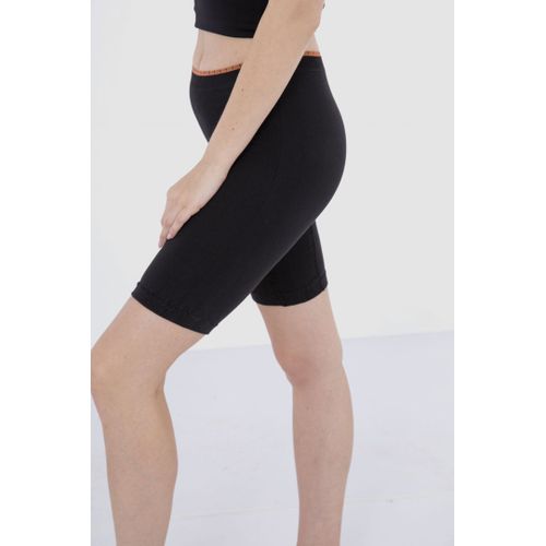 Carina Woman Black Cotton Sports Short Leggings @ Best Price Online