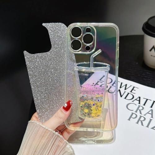 product_image_name-Generic-جراب لامع لهاتف آيفون 11 مقاس 6.1 بوصة، بتصميم كوب عصير ثلاثي الأبعاد مع ماصة وليمون صغير، غطاء خلفي شفاف مرصع بالنجوم، جراب واقٍ مقاوم للصدمات، هدية أنيقة وعصرية للفتيات والسيدات-5