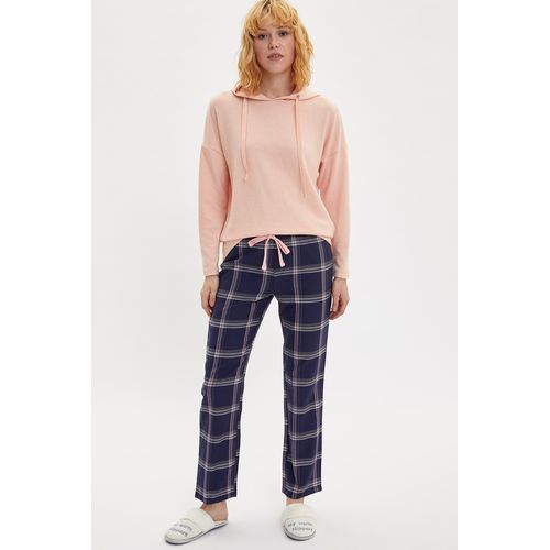 Defacto Woman Homewear Woven Bottoms - NAVY