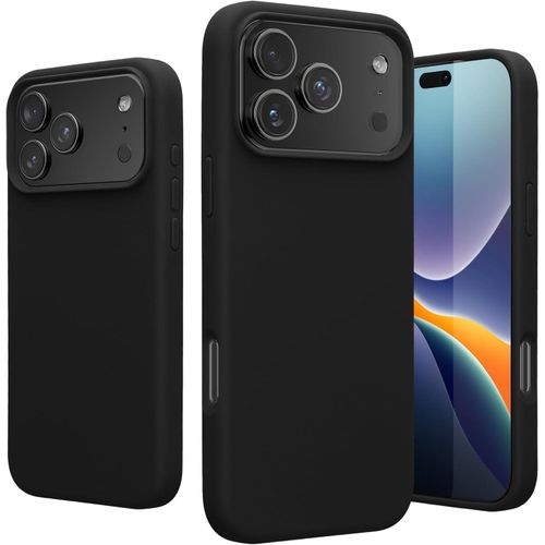 product_image_name-Generic-Protective case compatible with Apple iPhone 17 Pro Max, KW Mobile heat-resistant silicone and polyurethane mobile case with a soft finish, black color-3