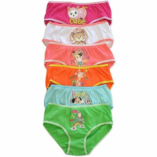 YOUNG Underwear Kids Girl Underwear Pack Of 6 Printed Panty 1007 12 Year To  14 Year price in Egypt,  Egypt