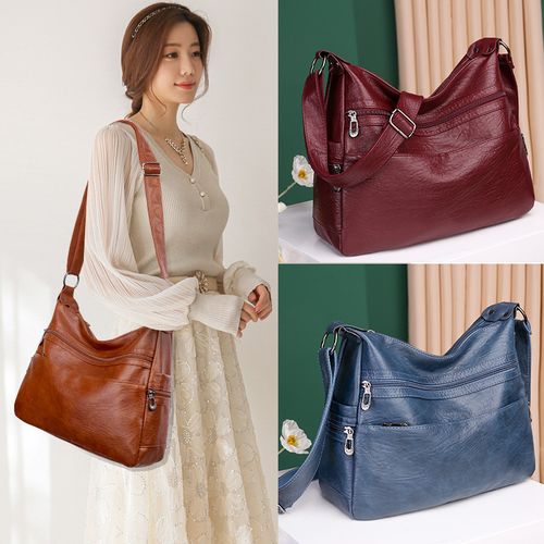 Fashion Women Shoulder Bag Pu Leather Crossbody Bag Soft Messenger