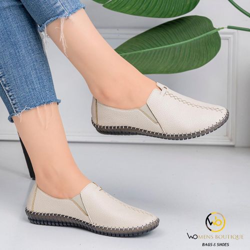 product_image_name-Generic-حـذاء خفيف طبـي جلد 100% -بيج-1