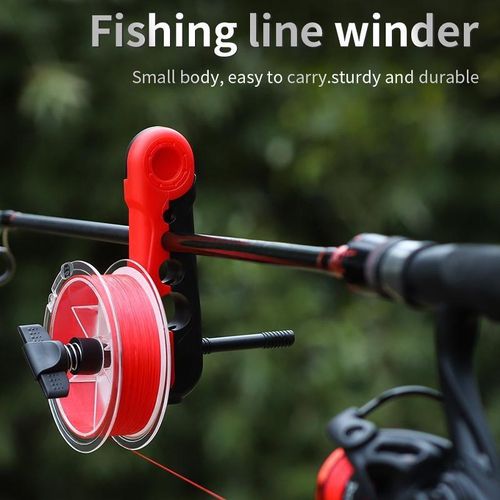 Generic 1PC Fishing Line Winder Portable Reel Line Spooler Red