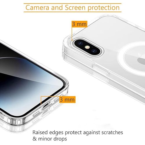 product_image_name-Generic-جراب مغناطيسي من السيليكون الشفاف مصنوع من مادة TPU متوافق مع Magsafe لهاتف Apple iPhone XS Max-2