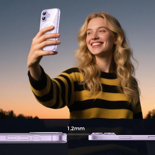 product_image_name-Generic-جراب مغناطيسي لـ iPhone 17 مع 2 زجاج مقوى مضاد للتجسس، متوافق مع MagSafe، خلفية غير لامعة شفافة، غطاء مقاوم للصدمات والخدوش لـ iPhone 17، شفاف-5