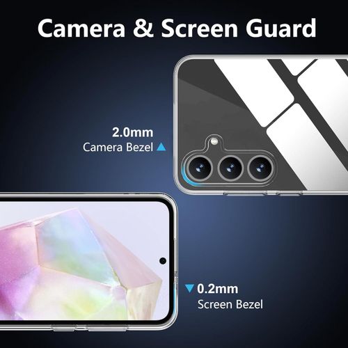 product_image_name-Generic-غطاء سيليكون شفاف متوافق مع سامسونج جالاكسي A36/A56 5G، غطاء سيليكون سائل، شفاف مقاوم للاصفرار.-2