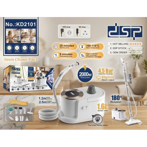 Dsp Steam cleaner, model 2101, 2000 watts