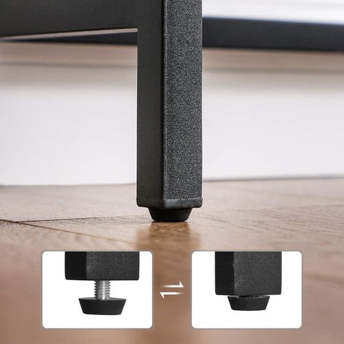 product_image_name-Generic-طاولة، طاولة كونسول بهيكل فولاذي متين لمكان المدخل، غرفة المعيشة أو غرفة النوم بأسلوب صناعي بني عتيق وأسود، 120 × 23 × 74 سم (عرض × عمق × ارتفاع)-7