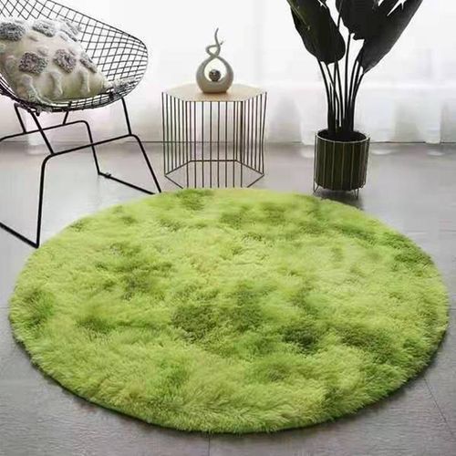 Tie Dye Fluffy Round Rug Carpets Living