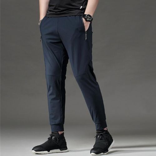 Generic Elastic Ice Silk Mens Workout Sweatpants Slim Fit Male Quick Dry Joggers Men Running Long Pants Gym Sports Fitness Trousers Best Price Online Jumia Egypt