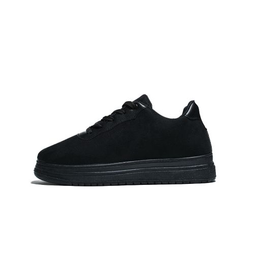 Buy Desert Men Minimalist Lace-up Black Flat Sneakers in Egypt