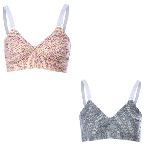 Lasso Pack Of 2 Printed Cotton Bra For Women price in Egypt, Jumia Egypt
