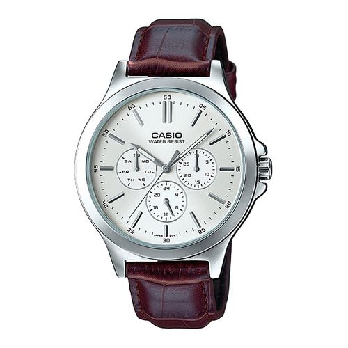 Buy Casio MTP-V300L-7A Leather Watch - Brown in Egypt