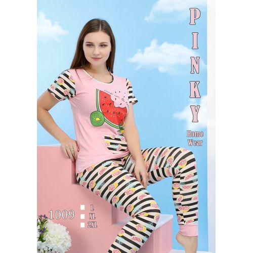 Pinky Summer Pajama Pants - Cotton Lycra @ Best Price Online