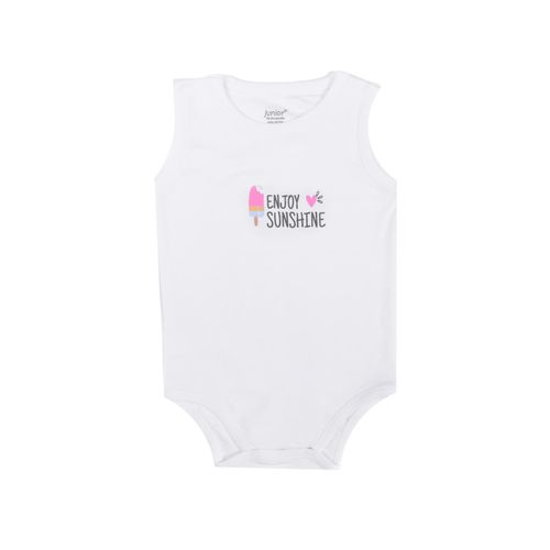 Junior High Quality Cotton Blend And Comfy Sleeveless Bodysuit P/3 For  Girls @ Best Price Online