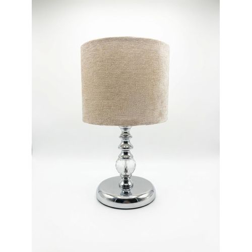 product_image_name-Generic-Handmade Modern Table Lamp - Silver Metal Base - 30cm Height-1