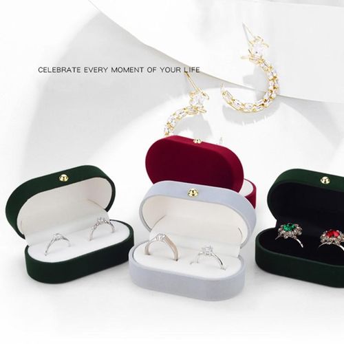 Brookside Velvet silk pair ring box wedding ring box single ring box wedding  proposal farewell jewelry box B | Jumia Nigeria