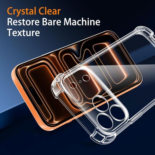 product_image_name-Generic-جراب من سيليكون وبولي يوريثين المقاوم للحرارة بتصميم شفاف بحماية للكاميرا من درجة جوريلا وزوايا مضادة للصدمات لموبايل آيفون 17 برو 6.3 بوصة من دلع موبايلك، شفاف -5