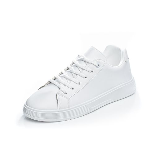 Buy Desert Basic Fashion Leather Flat Sneakers For Men - White in Egypt