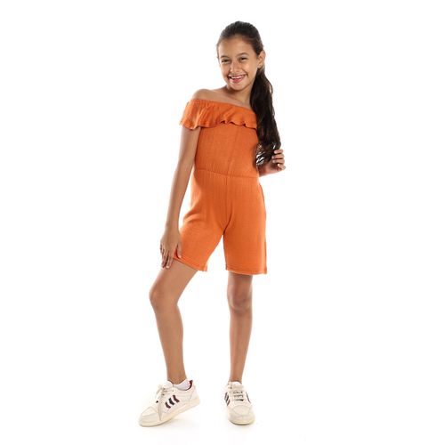 Girls orange jumpsuit new arrivals