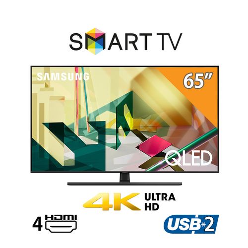 شاشة سمارت QLED مسطح 65 بوصة بدقة 4K UHD + - شاشة سمارت عالي الدقة 32 بوصة