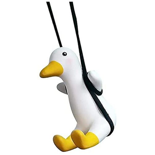 Cute Swinging Duck Car Hanging Ornament for Funny Car Rear View Mirror  Swing Hanging Accessories Suitable for Women & Men (hat) price in Egypt,  Egypt