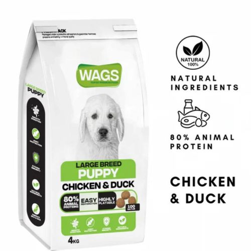 product_image_name-WAGS-W Dry Food for Large Breed - Puppy - 4 Kg -1