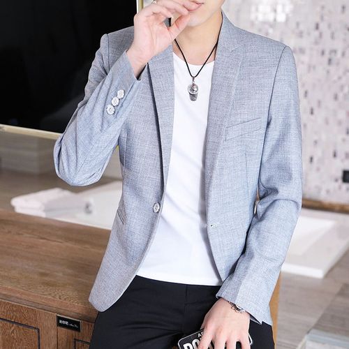 Beige top casual blazer