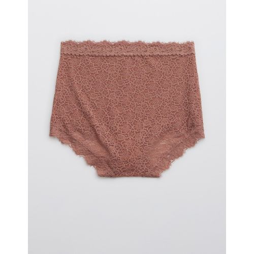 Shop Aerie Eyelash Lace High Waisted Boybrief Underwear online