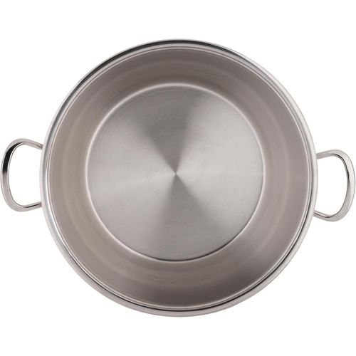 product_image_name-Zinox-قدر طبخ من زينوكس، مصنوع من الفولاذ المقاوم للصدأ مع قاعدة ألومنيوم، لون فضي بتشطيب مصقول، مقاس 36 سم. يتميز بمقاومة الحرارة والتآكل مع خاصية حفظ الحرارة وآمن للغسالة-6