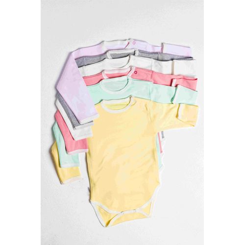 اشتري Bodysuits Long Sleeve 6 Units( Color May Vary ) في مصر